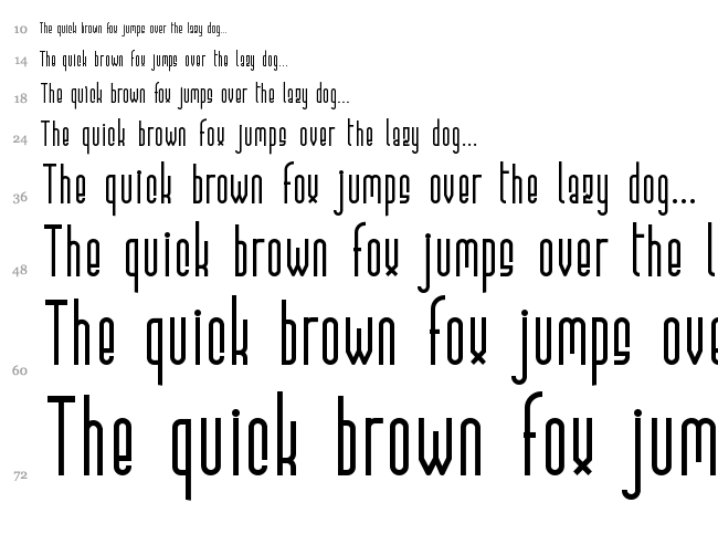 Elevant font waterfall